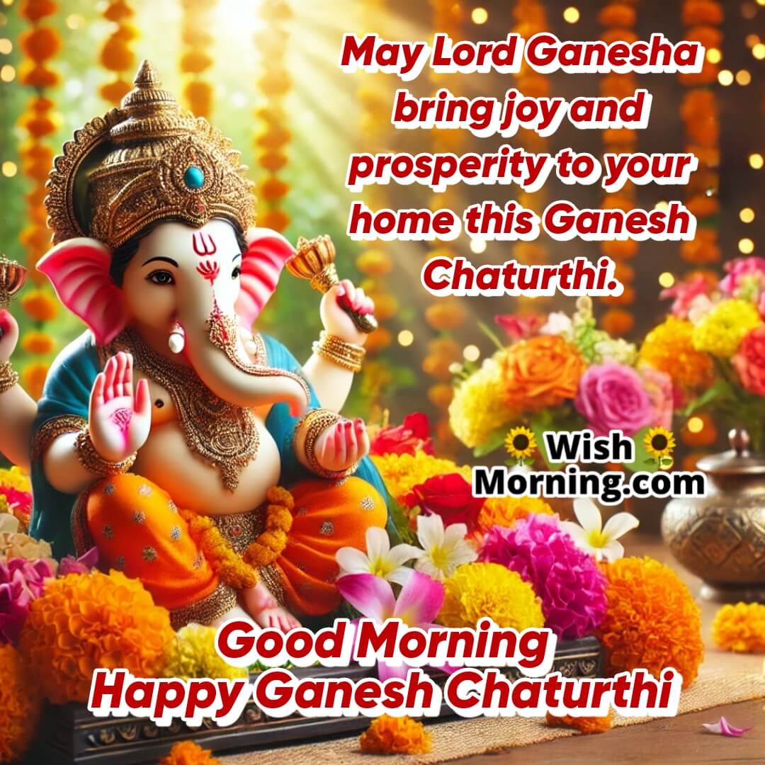 Good Morning Ganesh Chaturthi Wish