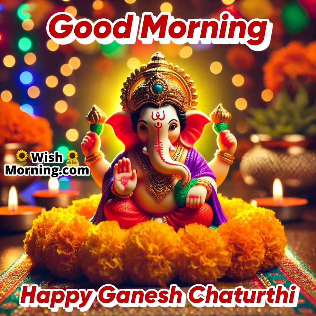 Good Morning Happy Ganesh Chaturthi Image