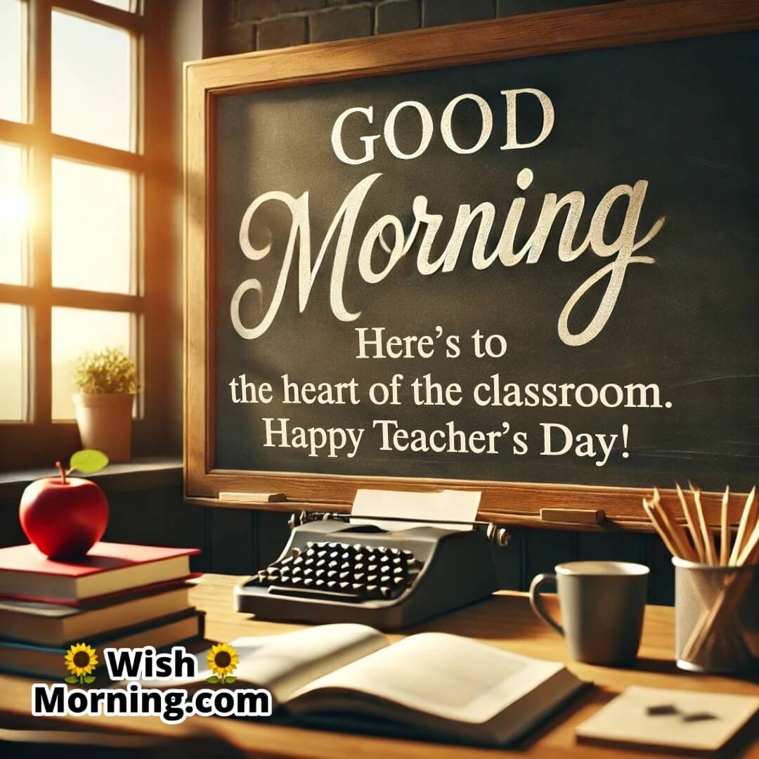 Good Morning Teachers Desk In Light