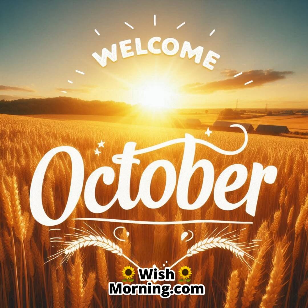 Welcome October Sunrise Image