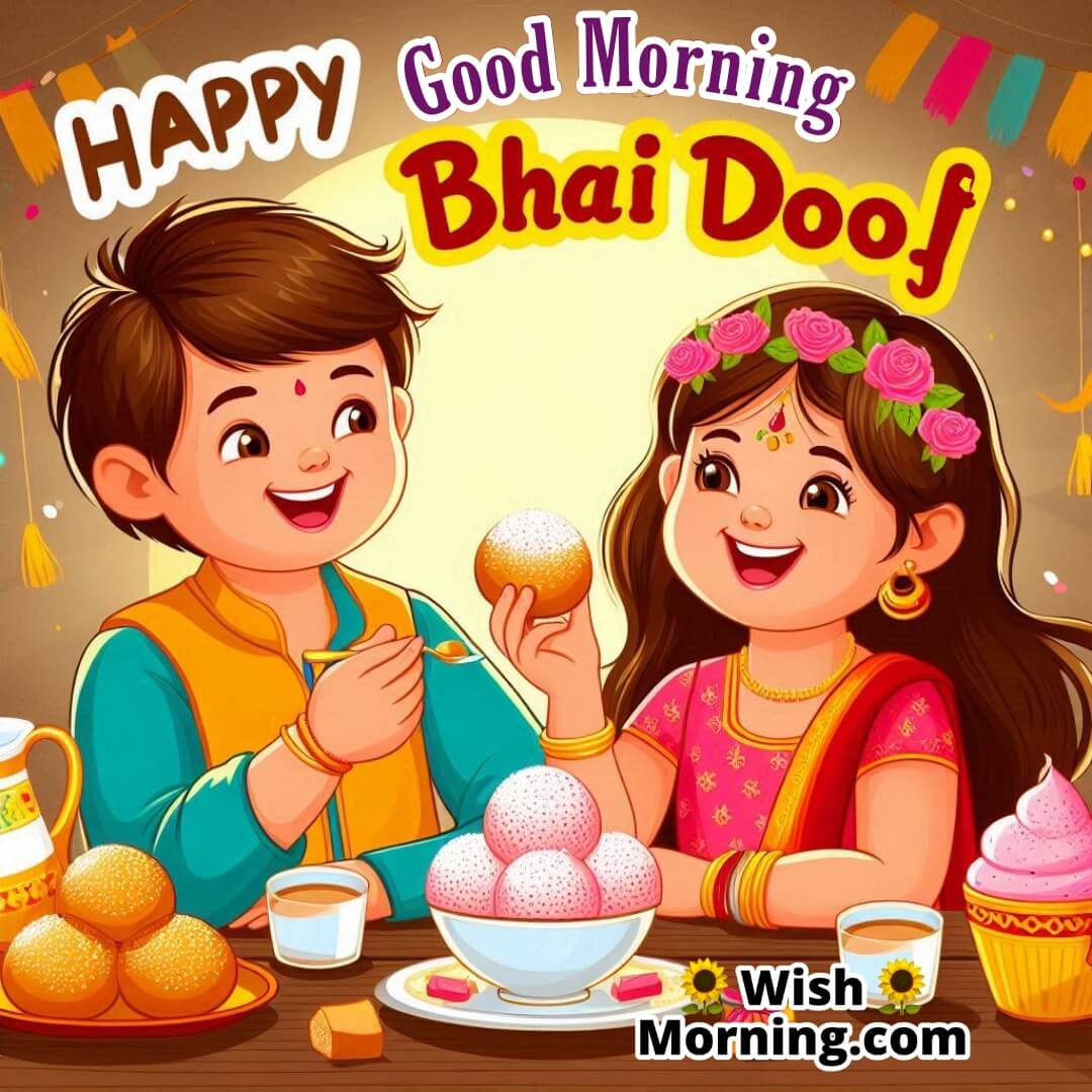 Brother Sister Good Morning Happy Bhai Dooj