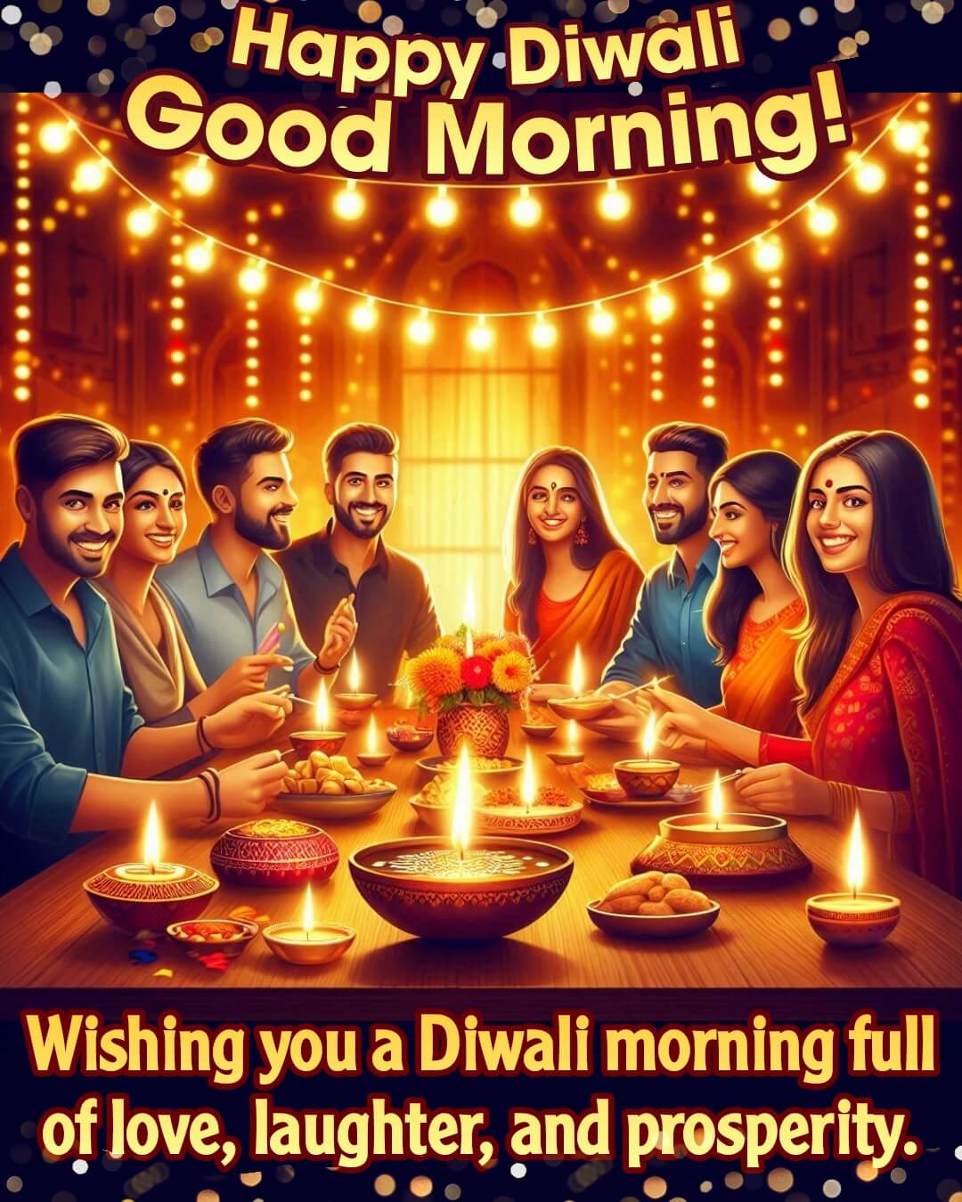 Diwali Morning Love Laughter Prosperity Pic