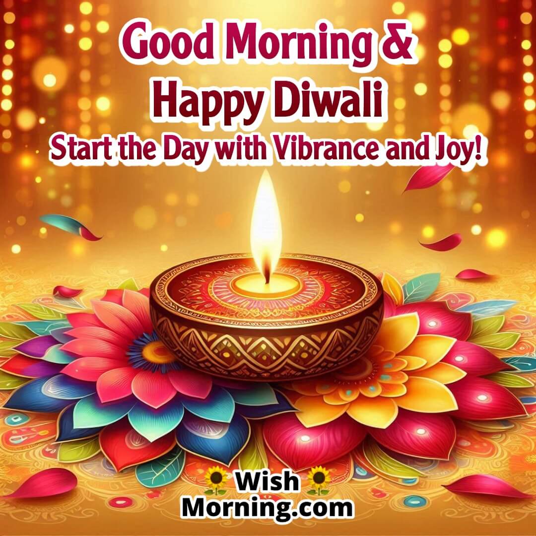 Good Morning & Happy Diwali Rangoli