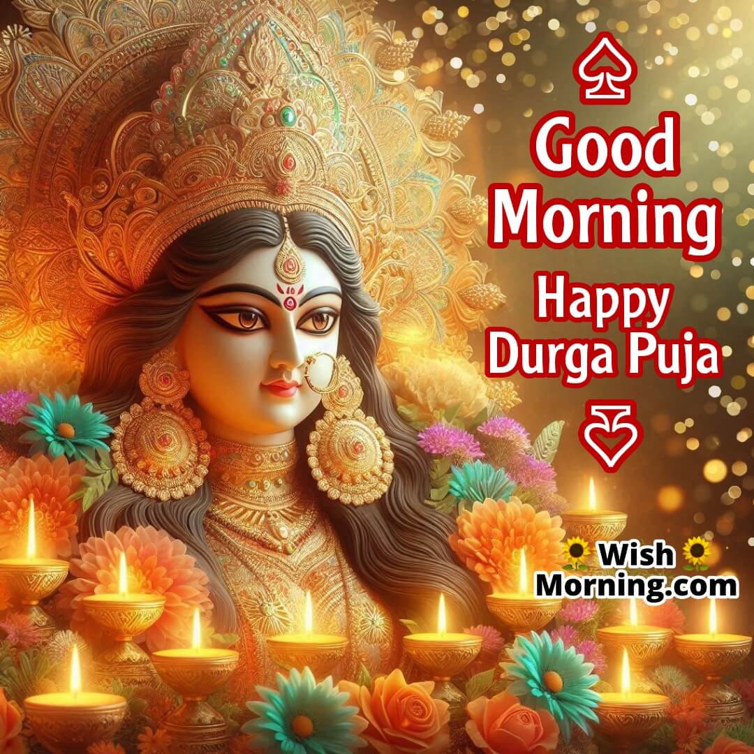 Good Morning Happy Durga Puja Image