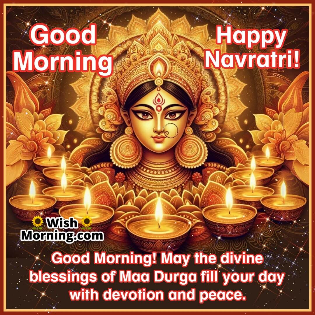 Good Morning Maa Durga Blessings Navratri Image