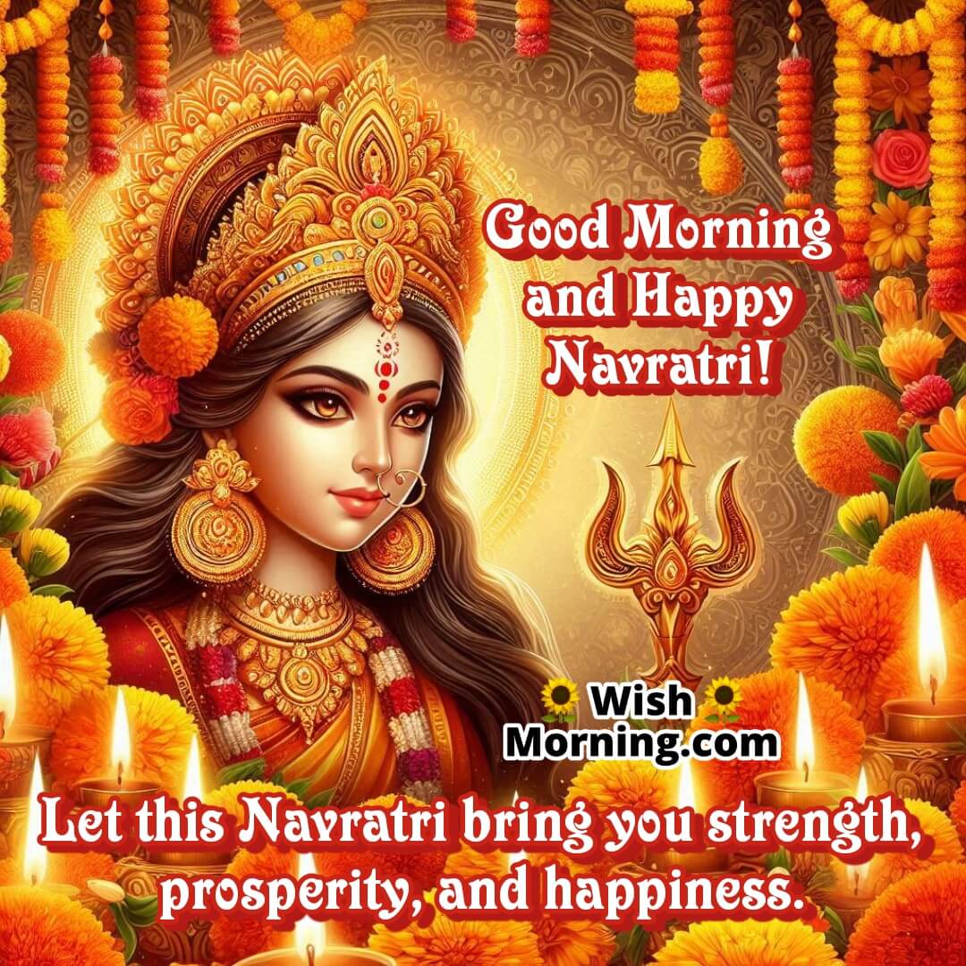 Good Morning Navratri Wish Picture