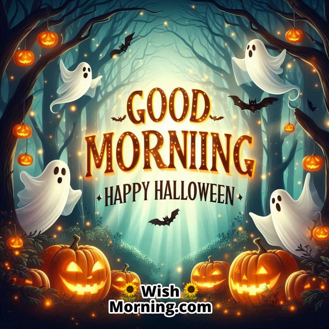 Good Morning And Happy Halloween Ghostly Mist