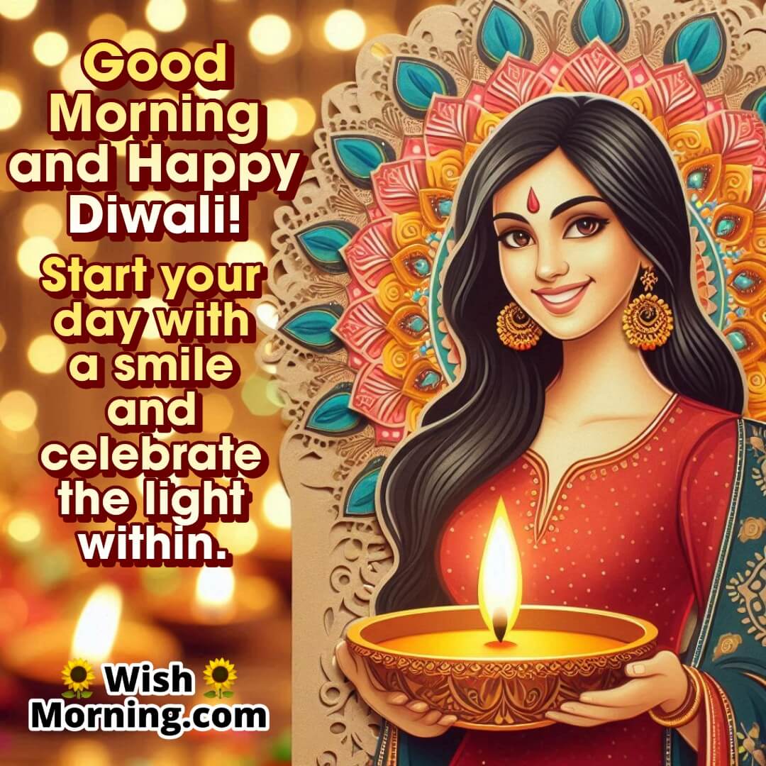 Morning Smile Celebrate Light Diwali Pic