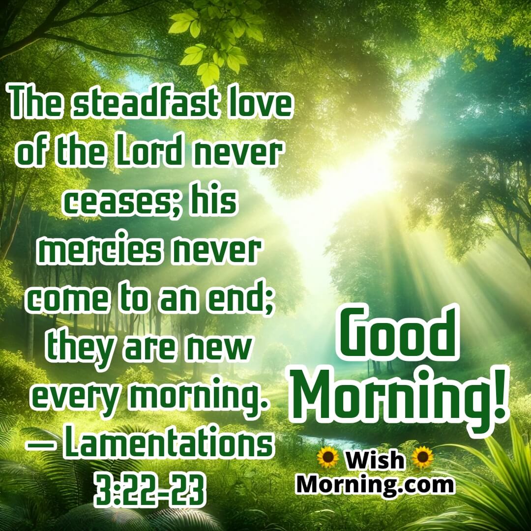 Steadfast Love Morning Bible Quote