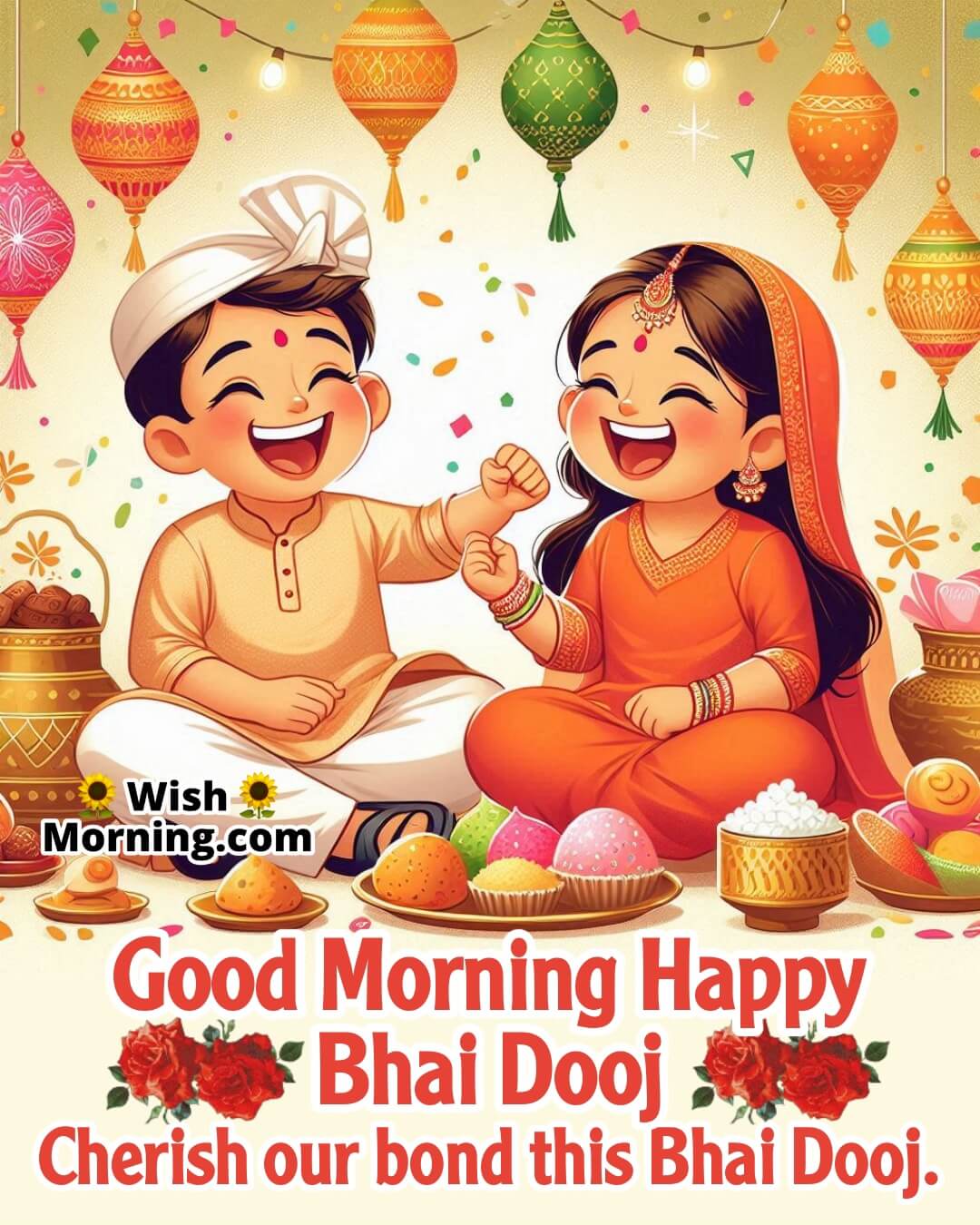 Cherish Bhai Dooj Good Morning 