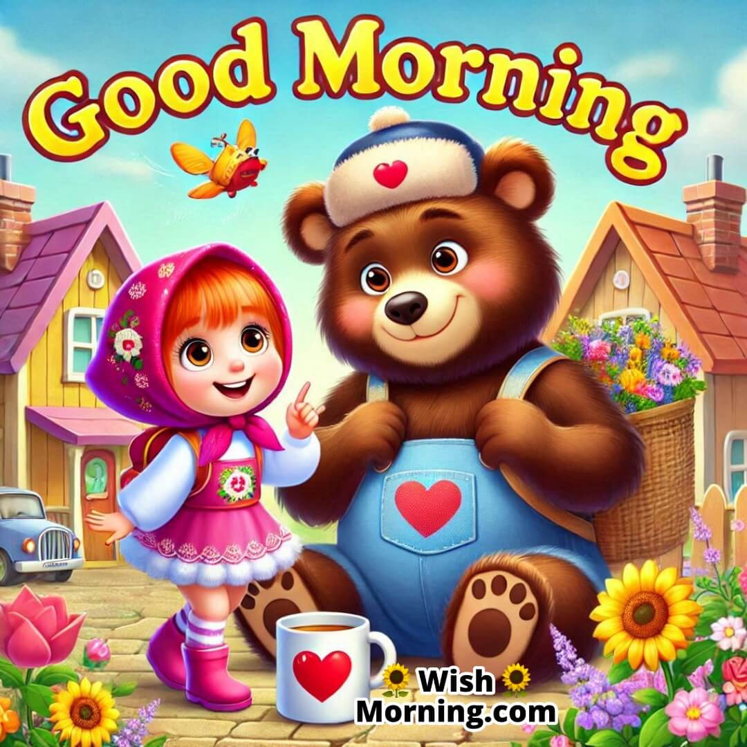 Good Morning Masha And Bear At Home