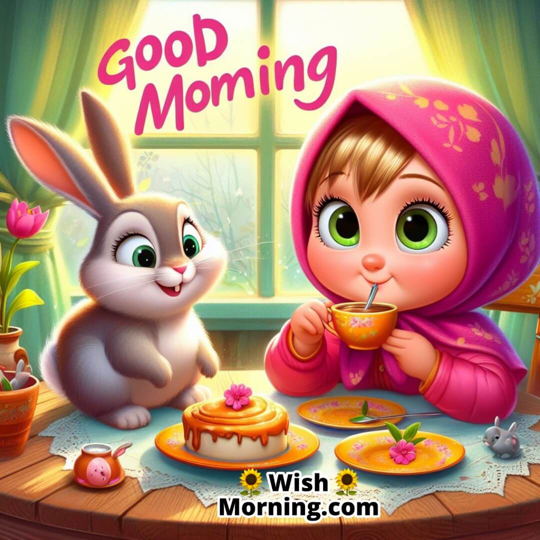 Masha Morning Breakfast With Hare