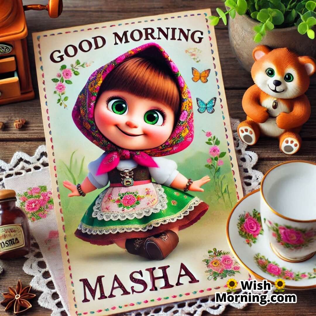 Masha’s Morning Greetings Card