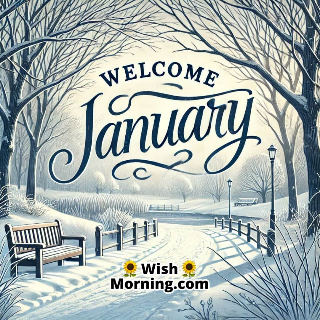 Welcome January Winter Walk And Fresh Air Image