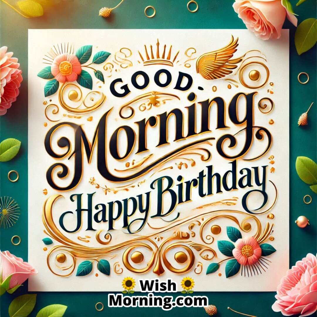 Good Morning Happy Birthday Greeting