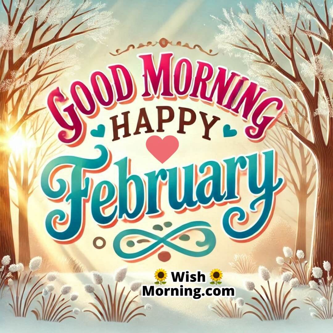 Good Morning Happy February Frosty Morning