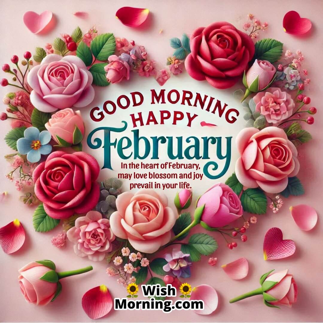 Good Morning Happy February Heartfelt Wishes