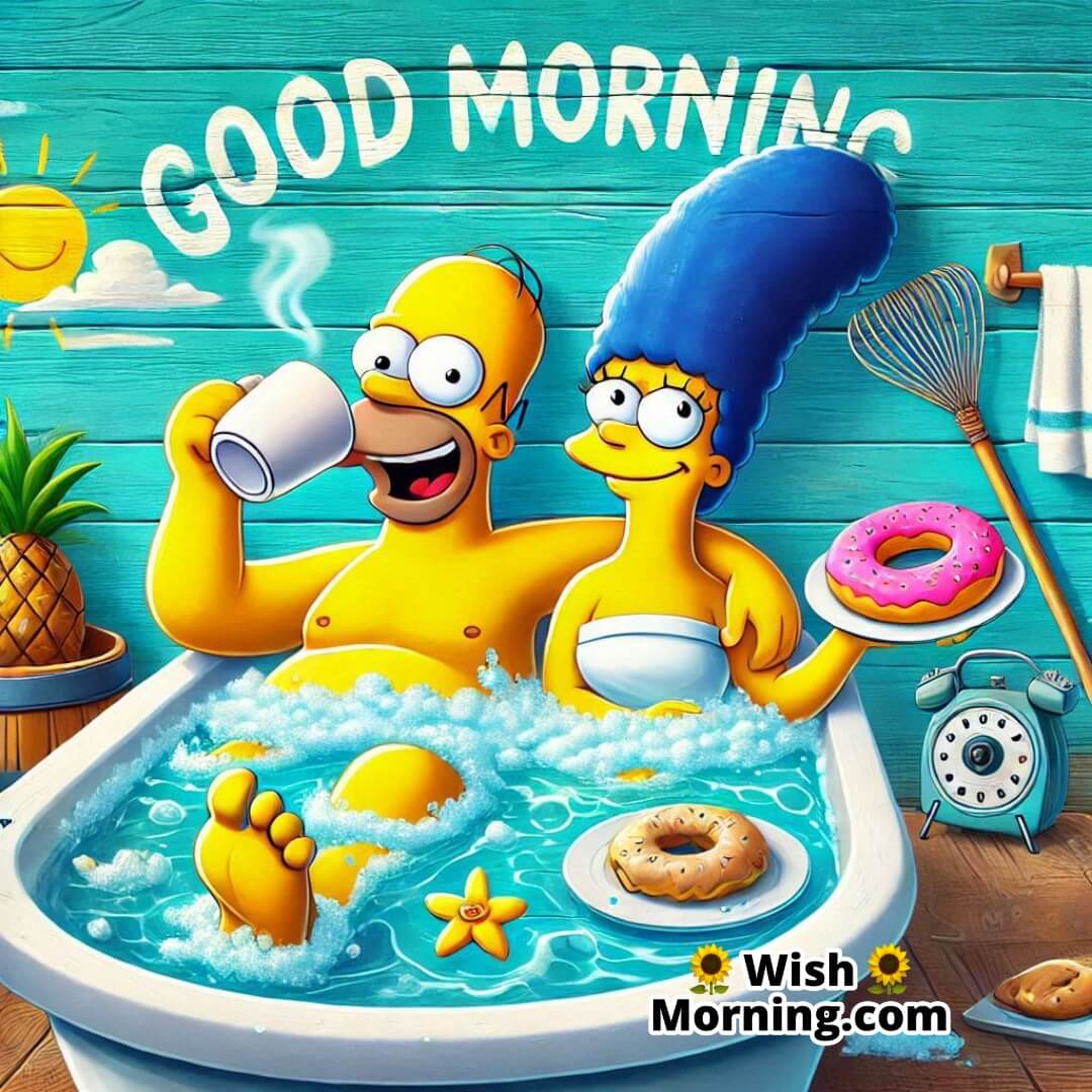 Good Morning Homer Simpson And Marge Simpson