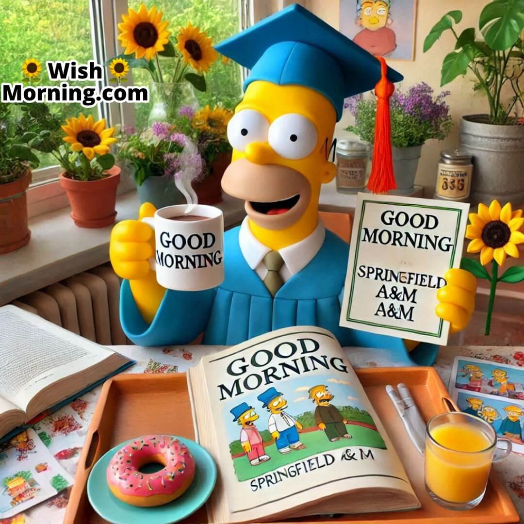 Good Morning Homer Simpson At Springfield