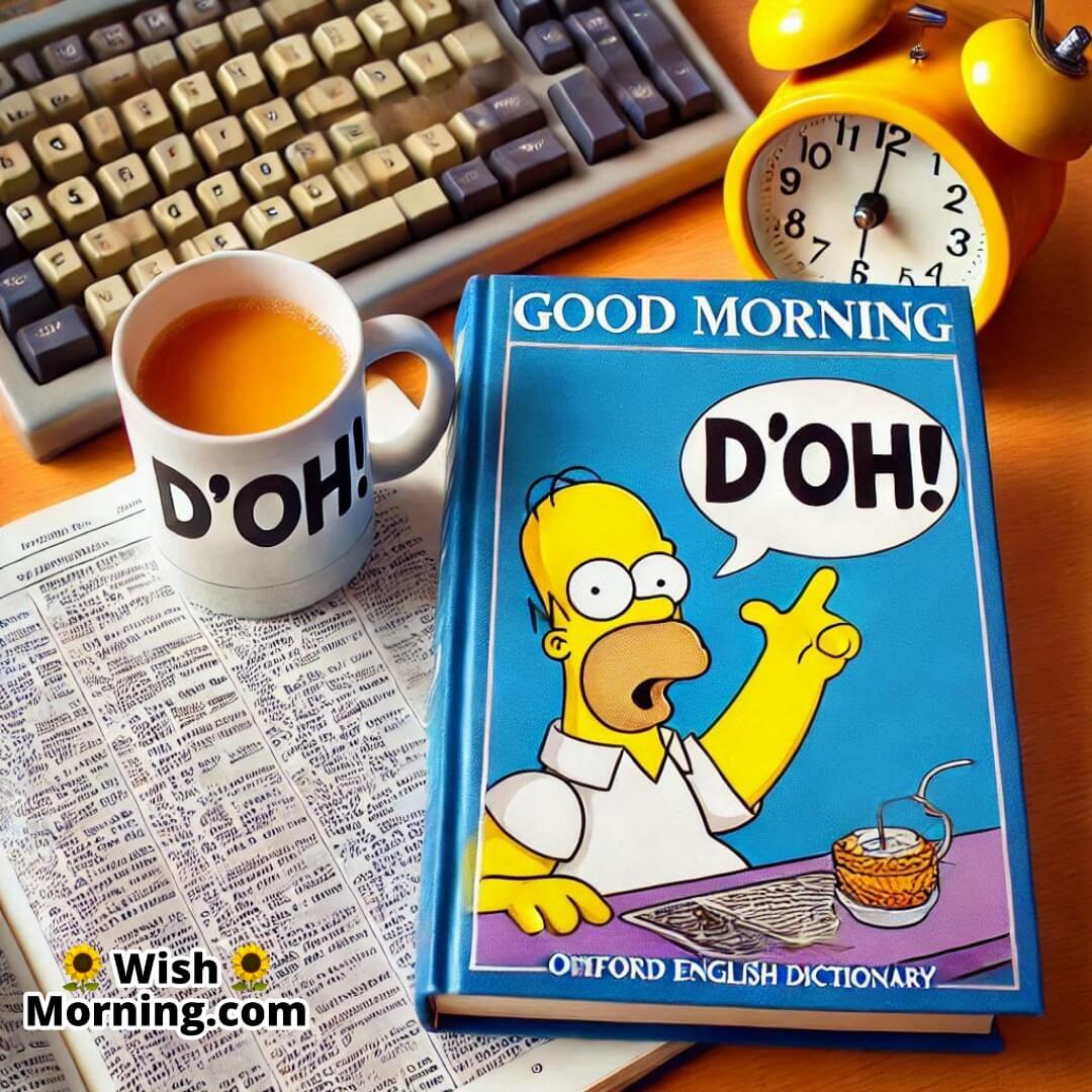 Good Morning Homer Simpson Catchphrase “d’oh!