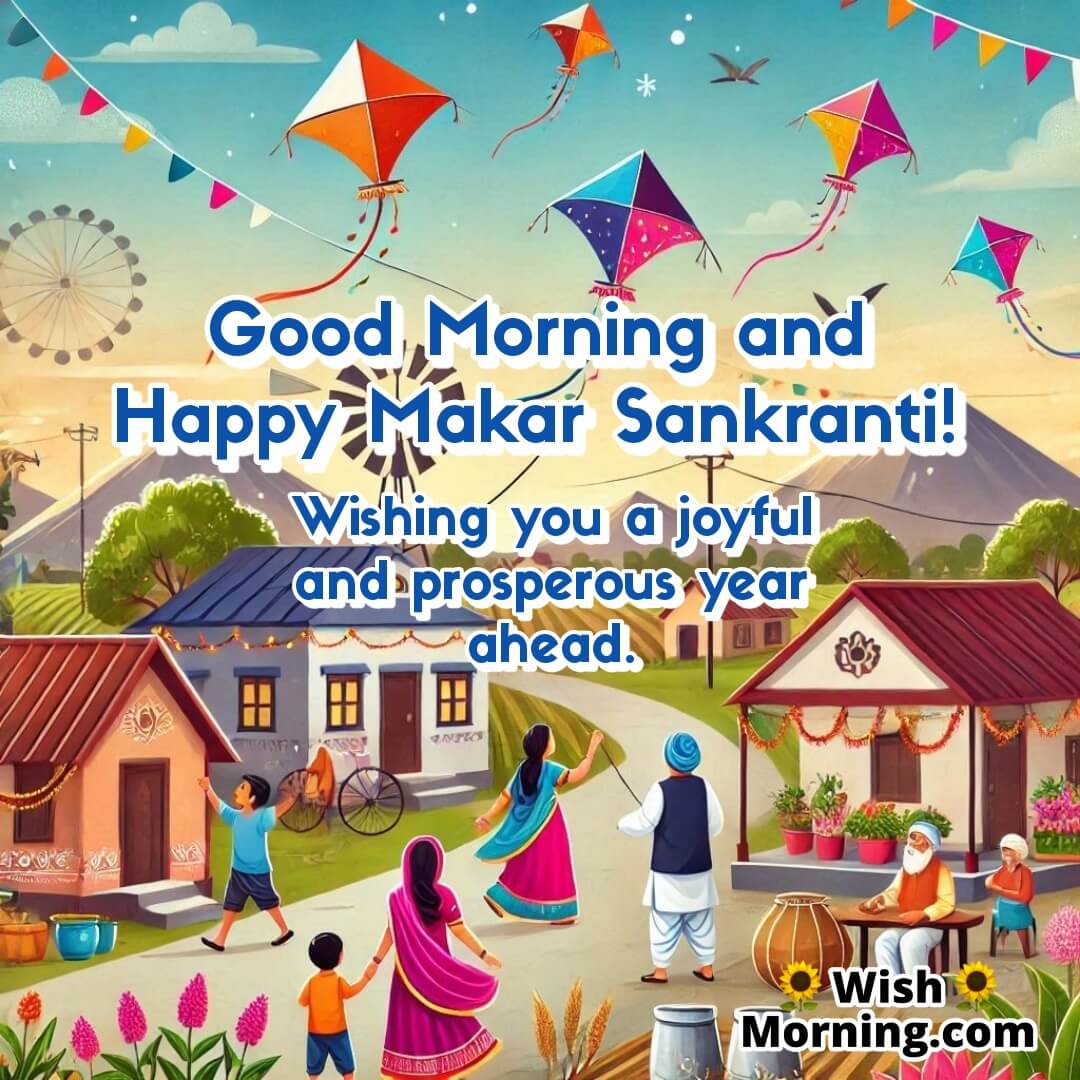 Good Morning Joyful Makar Sankranti Wish