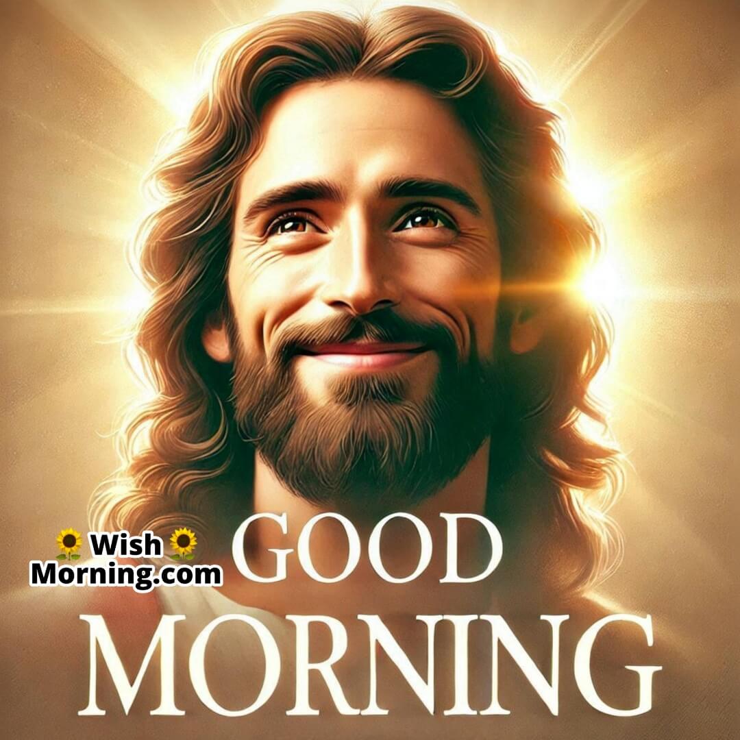 Jesus Smiling Good Morning Image