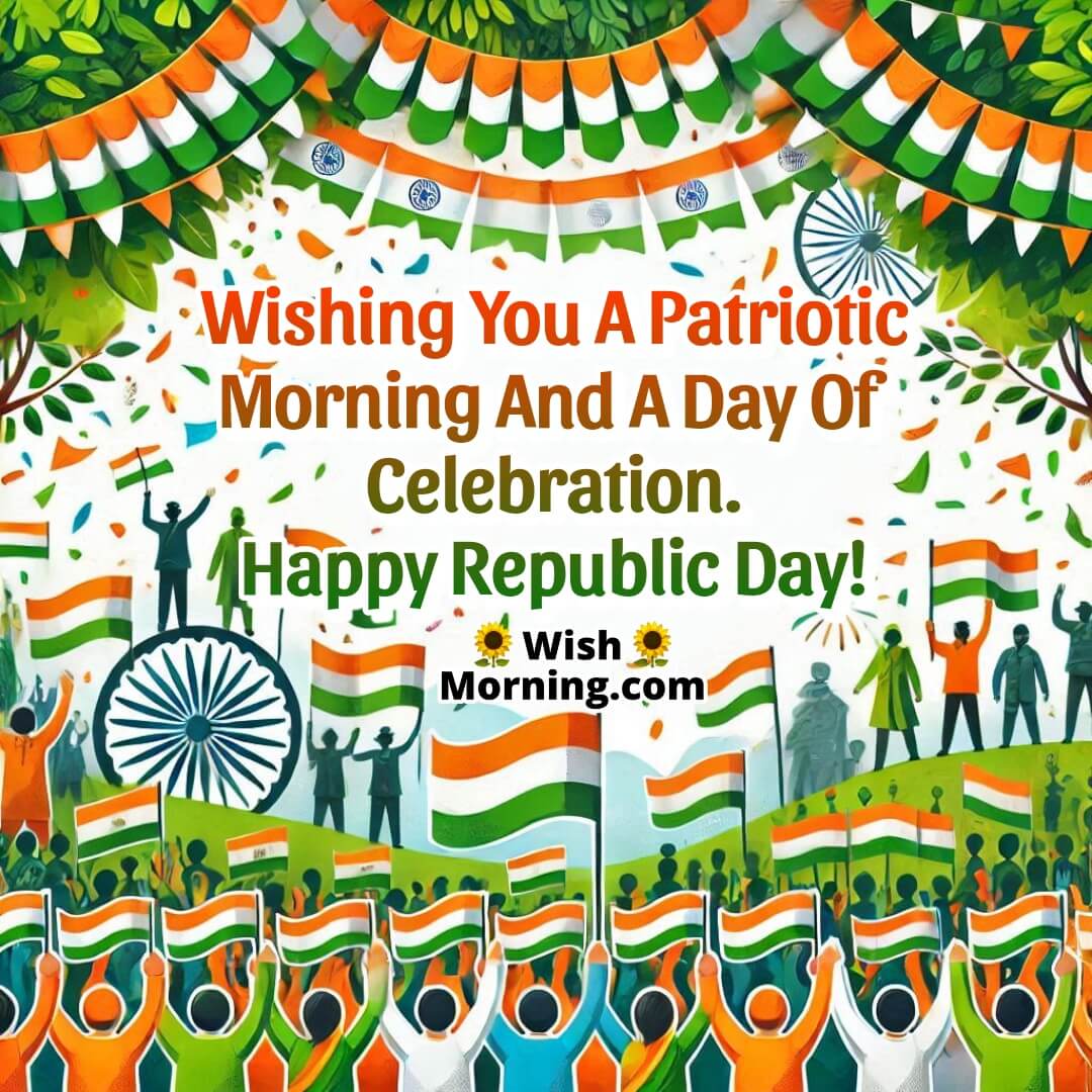 Patriotic Morning Republic Day Celebration Picture