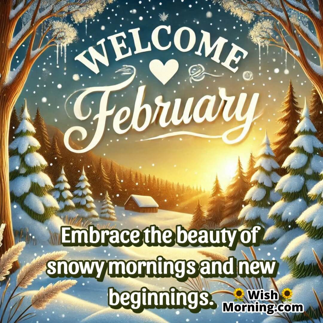 Welcome February Fresh Beginning Quote