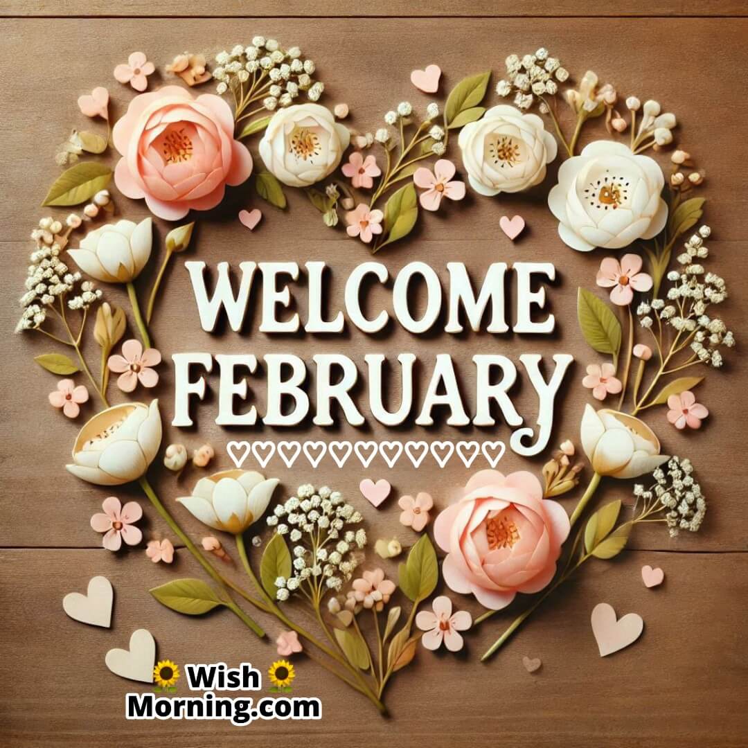 Welcome February Love Flowers Pic