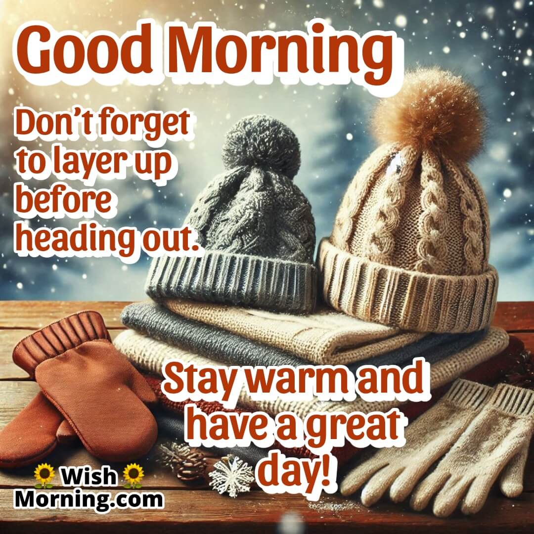 Winter Morning Wishes With Self Care Tips