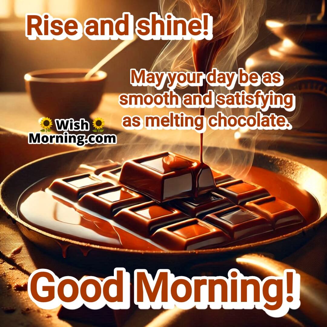 Smooth Satisfying Melting Chocolate Morning Image