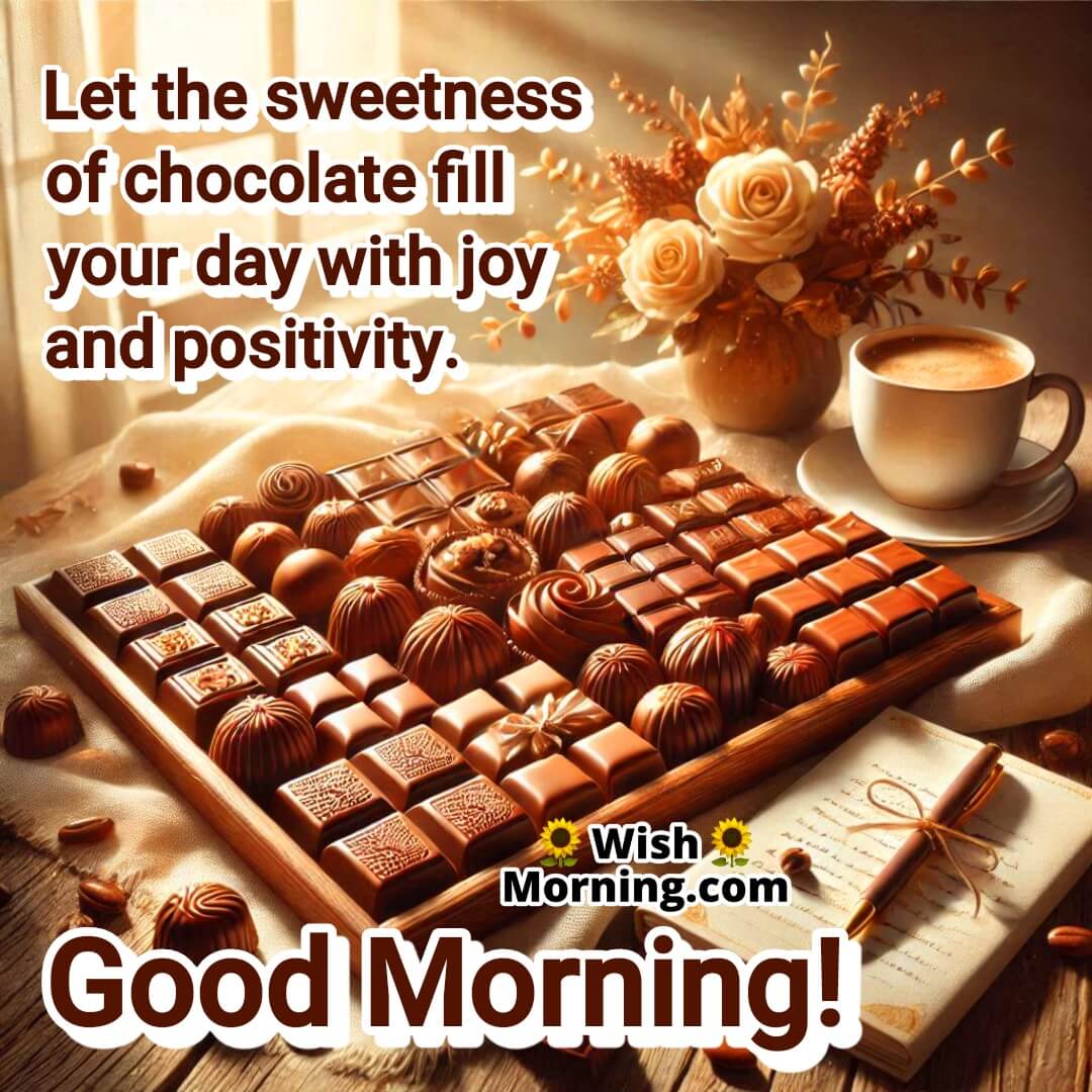 Sweet Chocolate Joy Positivity Morning Picture