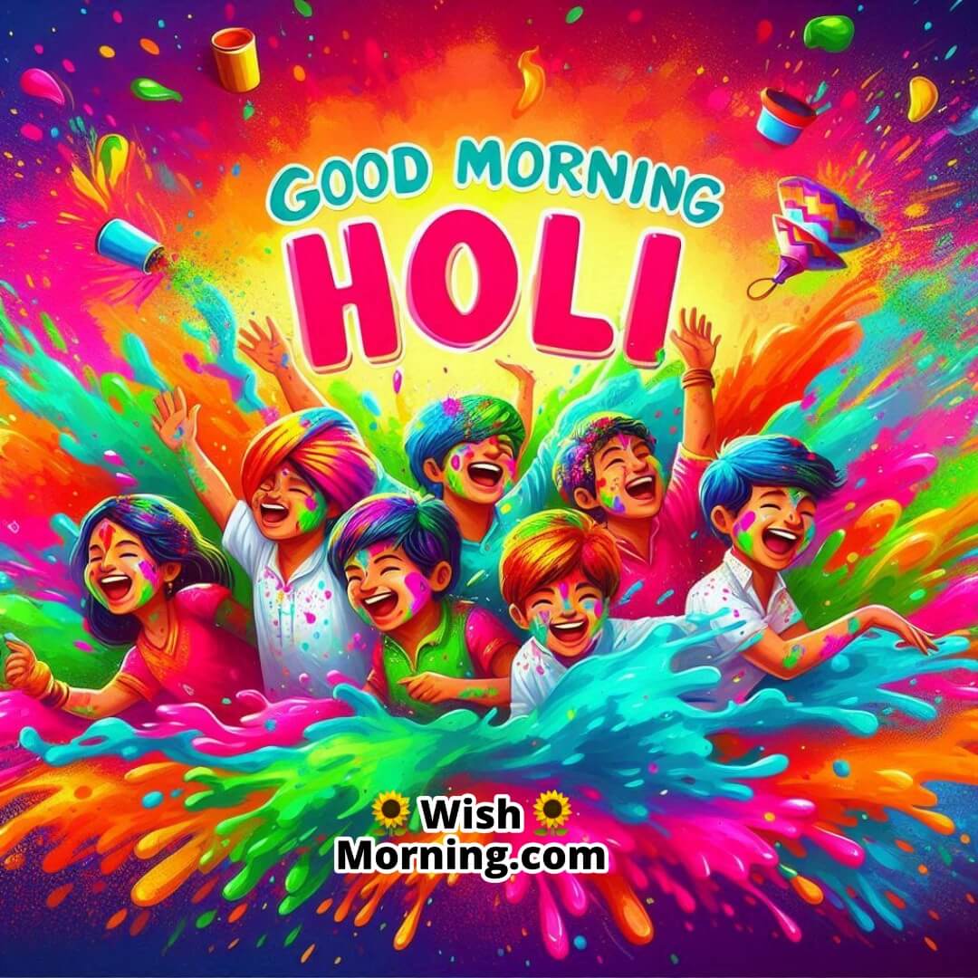 Good Morning Happy Holi