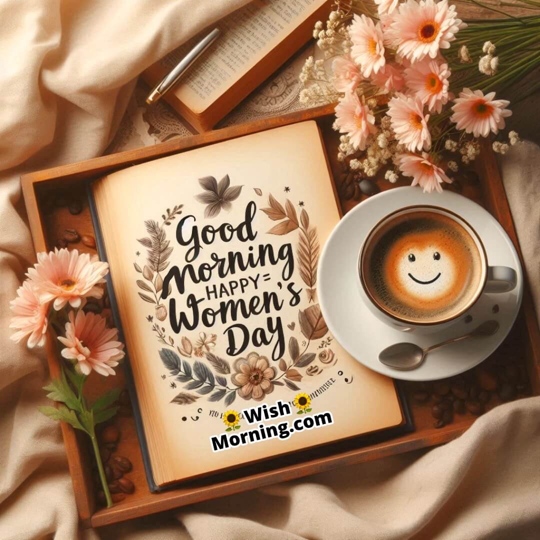 Good Morning Happy Women’s Day With Coffee