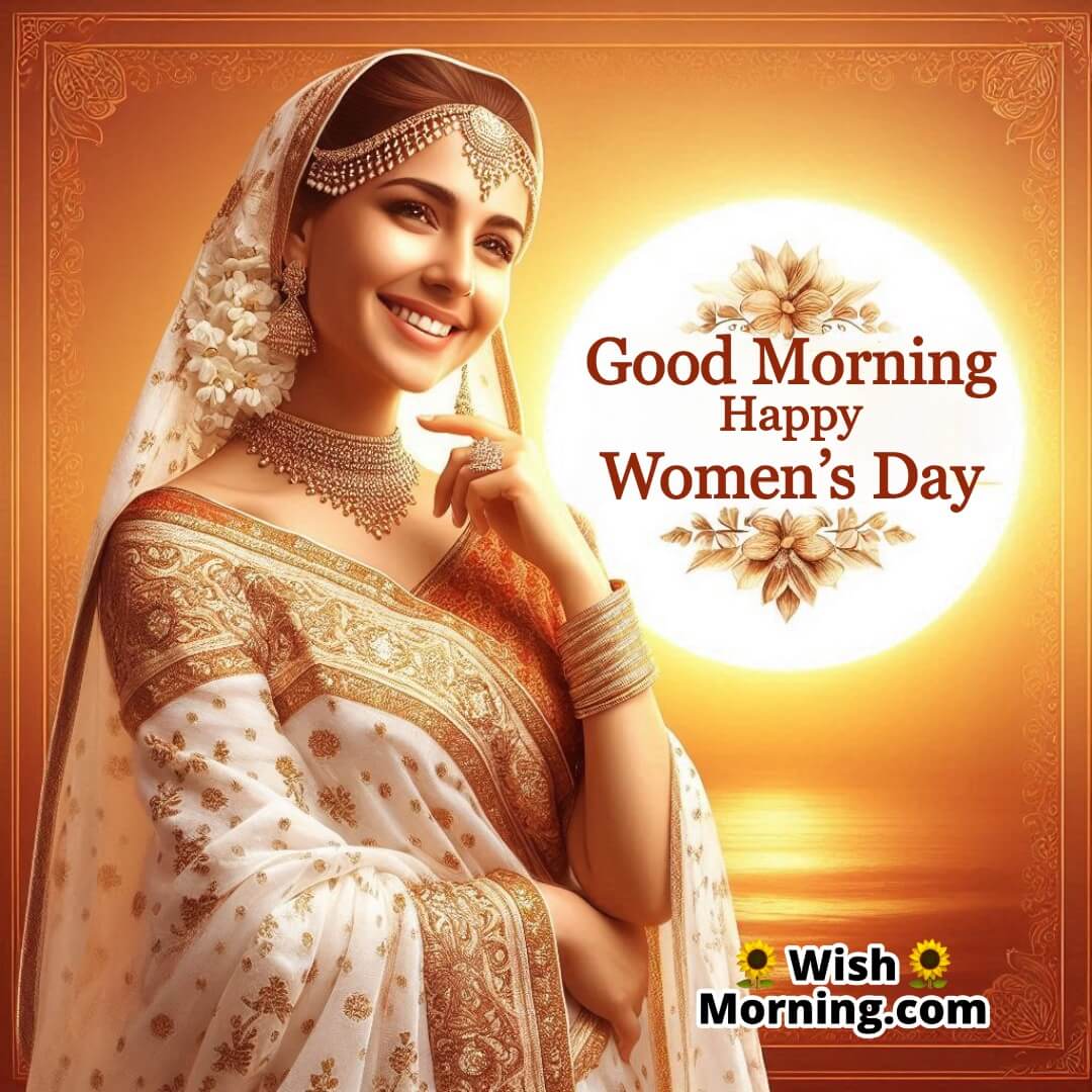 Good Morning Happy Women’s Day With Sari